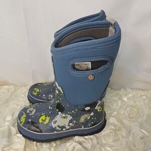 Bogs Big Kids Moon Boots Blue  Size 12